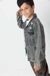 Jeans Jacket - Grey Color